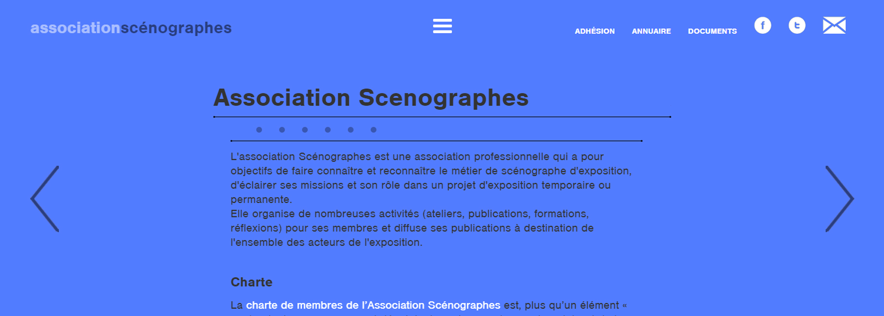 Association pour faire connaître et reconnaître le métier de scénographe d'exposition,