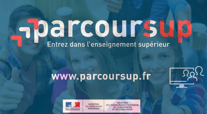 Plate-forme Web Parcoursup pour entrer dans l'enseignement supérieur